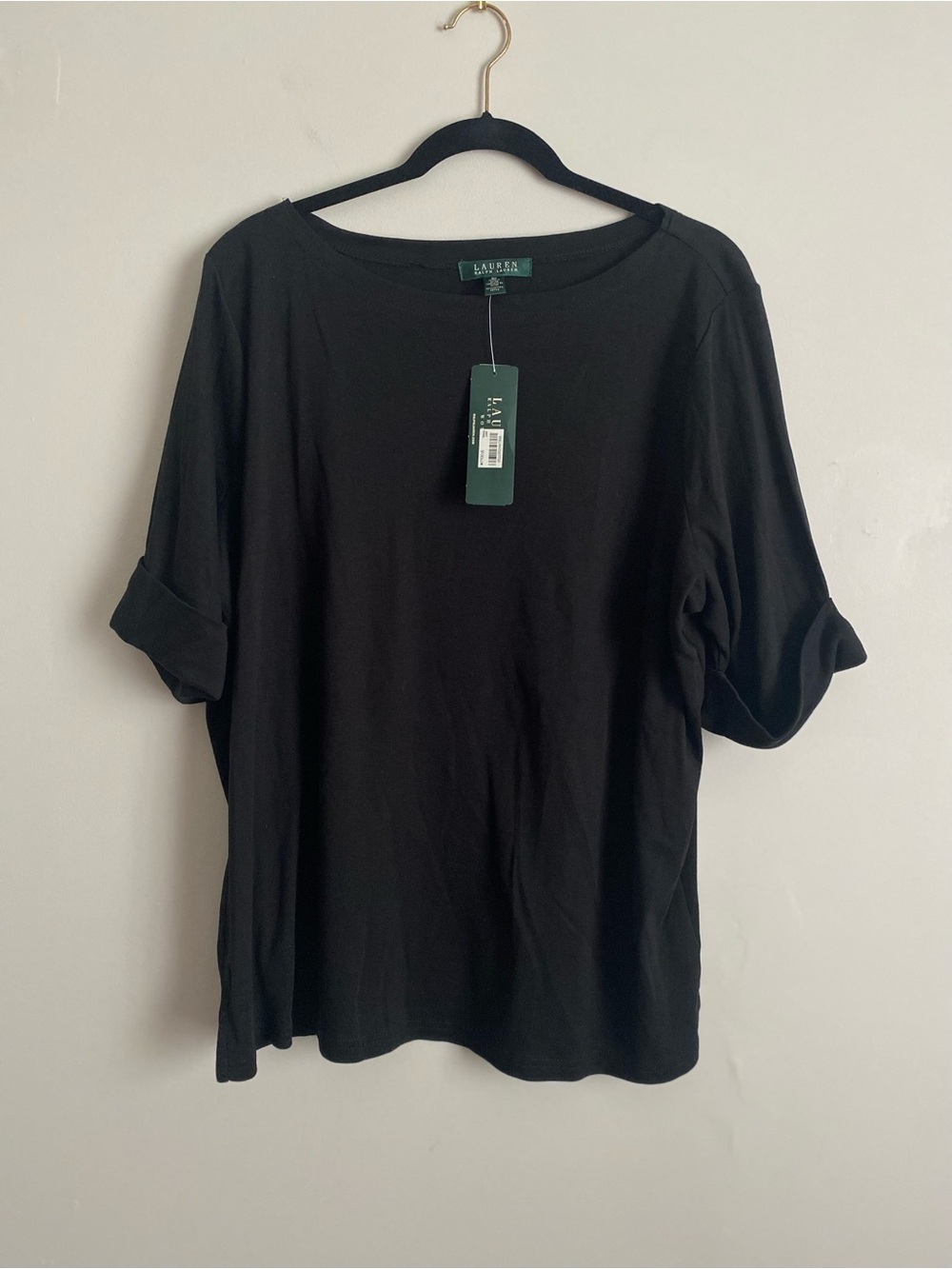 Lauren Ralph Lauren Top 3X Classic Chic Preppy Travel Witchy Old Money Lux NWT